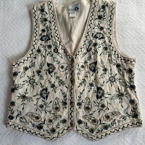 Vintage embroidered Vest